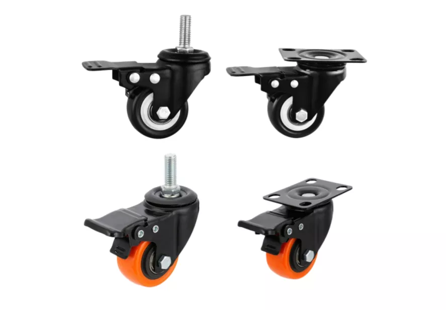 1.5/2 Inch Light Duty PU Caster Wheels | Quiet & Floor-Safe Casters for Studios, Tool Carts & Small Factories 1.5/2 Inch Light Duty PU Caster Wheels | Quiet & Floor-Safe Casters for Studios, Tool Carts & Small Factories