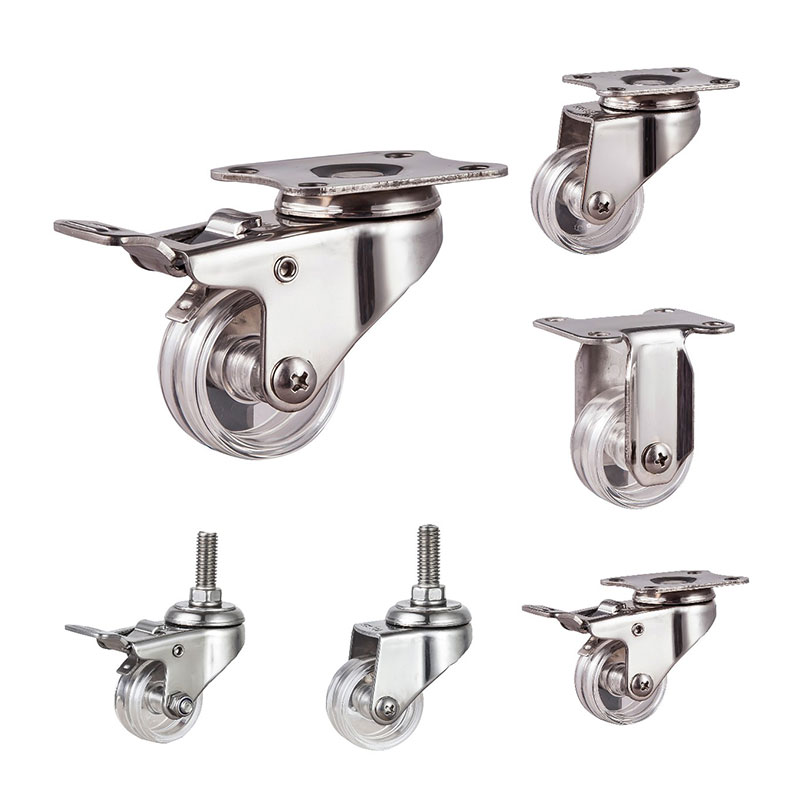 SUS304 Light Duty Casters With PC Wheels SUS304 Light Duty Casters With PC Wheels
