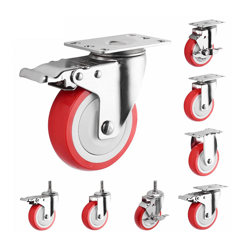 SUS304 Medium Duty Industrial Casters PU SUS304 Medium Duty Industrial Casters PU