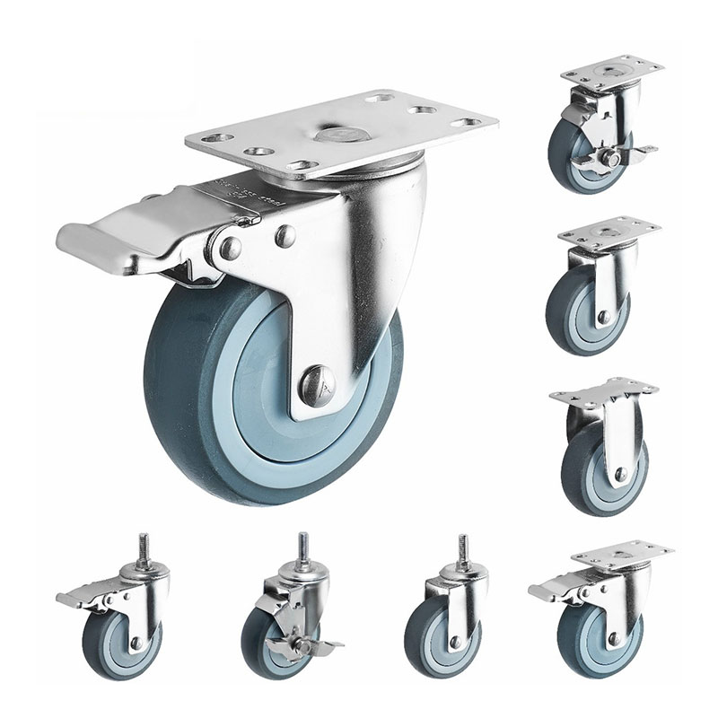 SUS304 Medium Duty Industrial Casters TPR SUS304 Medium Duty Industrial Casters TPR